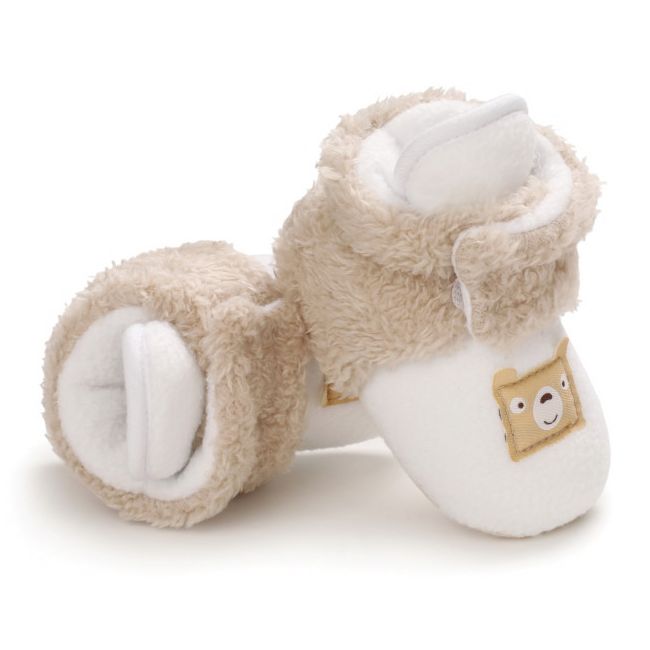 Cizmulite plusate alb cu crem pentru bebelusi - Teddy AMD27-1-sa6