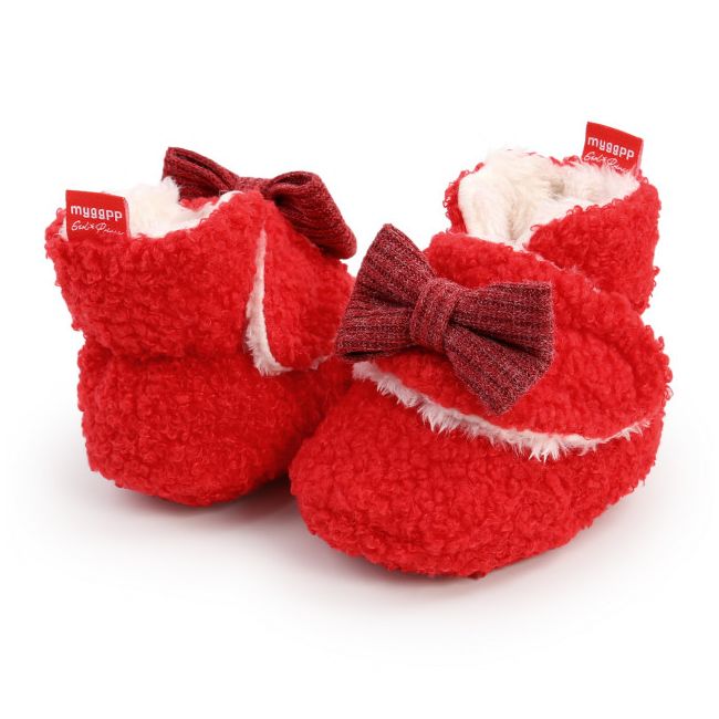 Cizmulite rosii cu fundita MBM2016-4-c5