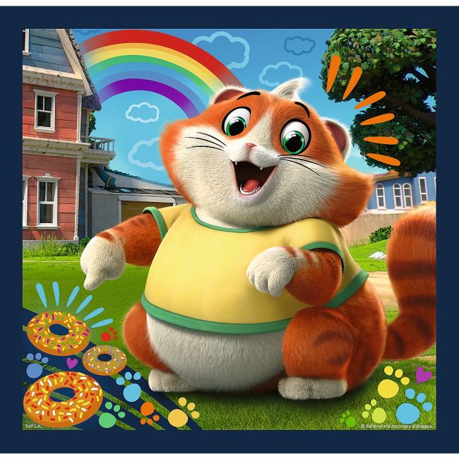 PUZZLE TREFL 3IN1 44 CATS PISICILE DRAGALASE VIV34865