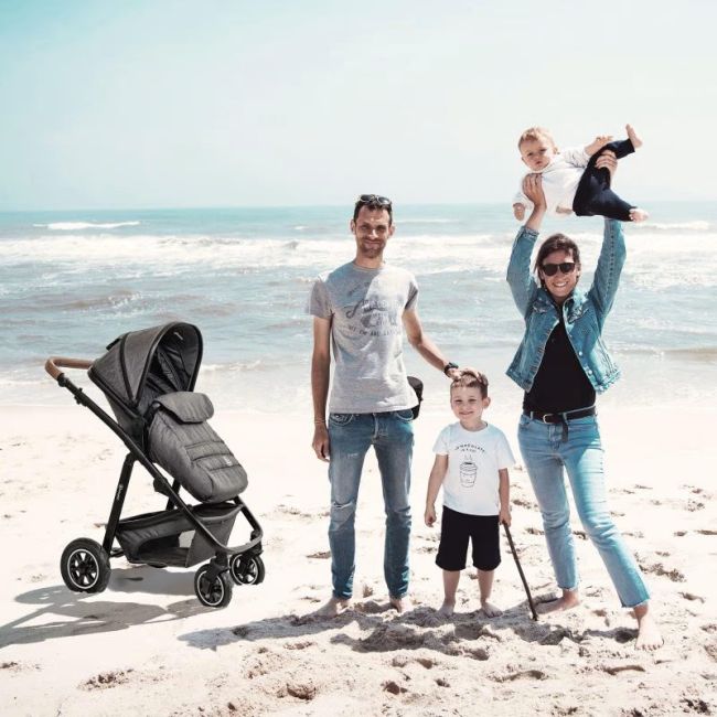 Babygo - carucior 3 in 1 simplex, grey melange bbbbgo-6701