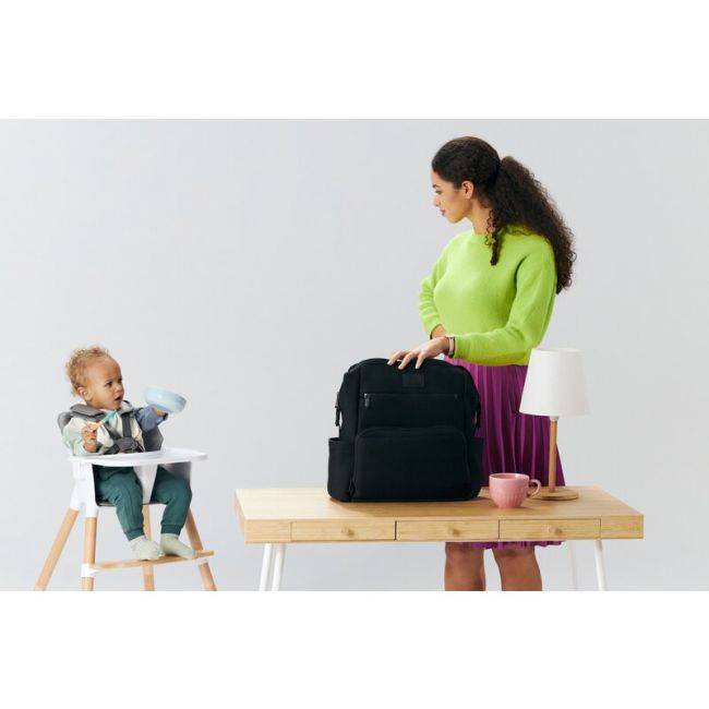 Lionelo - Scaun de masa din fag Koen, 2 in 1, Transformabil, Sustine 30 kg, 6 luni+, Albastru BYNLO-KOEN_BLUE_SKY