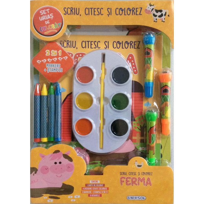 Scriu, citesc si colorez - ferma