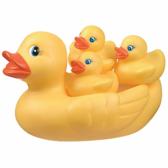 Set de joaca de baie, Ratusca cu trei bococi, Fara gauri, Playgro BYN822020