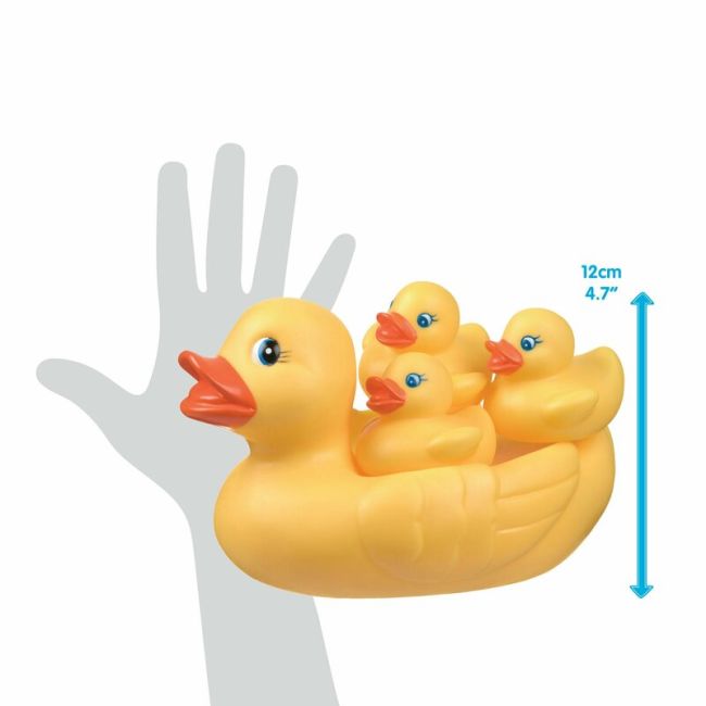 Set de joaca de baie, Ratusca cu trei bococi, Fara gauri, Playgro BYN822020