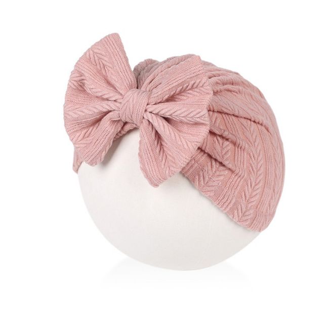 Caciulita tip turban cu model din tesatura (marime disponibila: 6-9 luni (marimea 19 incaltaminte), culoare: maro) mdmz071-ct11.6-9 luni (marimea 19 incaltaminte)-maro