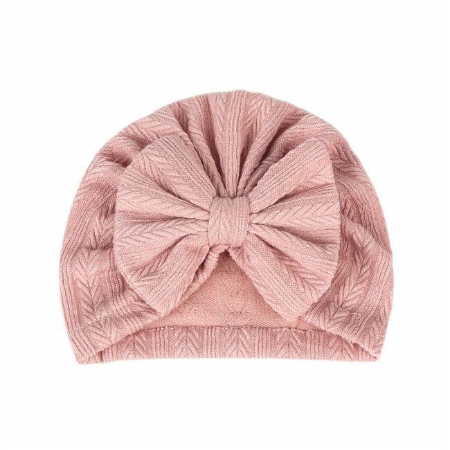 Caciulita tip turban cu model din tesatura (marime disponibila: 6-9 luni (marimea 19 incaltaminte), culoare: maro) mdmz071-ct11.6-9 luni (marimea 19 incaltaminte)-maro