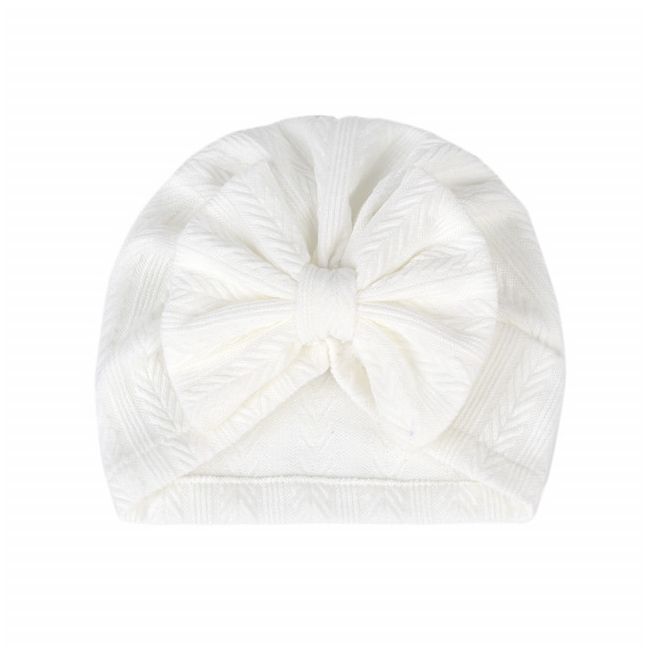 Caciulita tip turban cu model din tesatura (marime disponibila: 6-9 luni (marimea 19 incaltaminte), culoare: maro) mdmz071-ct11.6-9 luni (marimea 19 incaltaminte)-maro