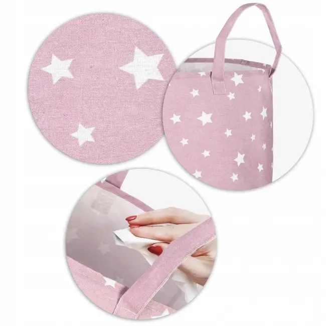 Cos mare pentru depozitarea jucariilor nukido - roz edeedi740226