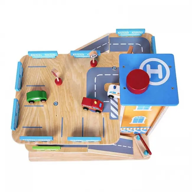 Garaj tip pista pentru masinute cu lift si masinute ecotoys 1085 edeedi1085