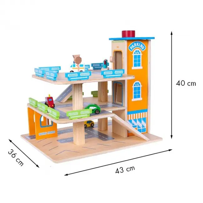 Garaj tip pista pentru masinute cu lift si masinute ecotoys 1085 edeedi1085