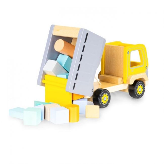Masinuta tip basculanta din lemn pentru copii ecotoys 2455 edeedi2455