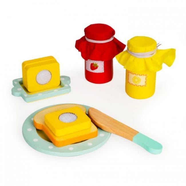 Prajitor de paine din lemn cu accesorii ecotoys hm200720 edeedihm200720