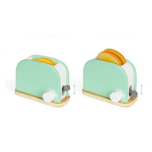 Prajitor de paine din lemn cu accesorii ecotoys hm200720 edeedihm200720