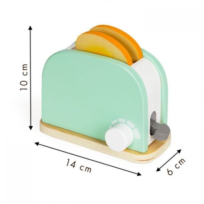 Prajitor de paine din lemn cu accesorii ecotoys hm200720 edeedihm200720