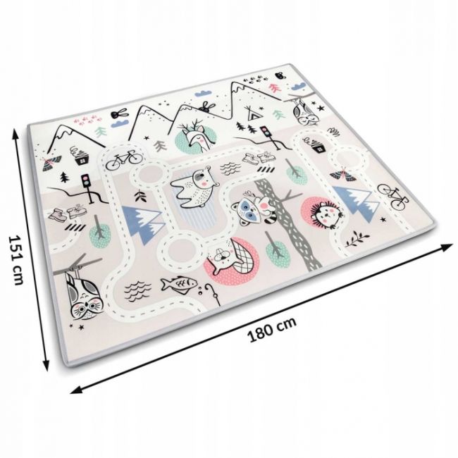 Salteluta de joaca 180 x 150 x 1.5 cm nukido nk-342 - bej edeedi734201