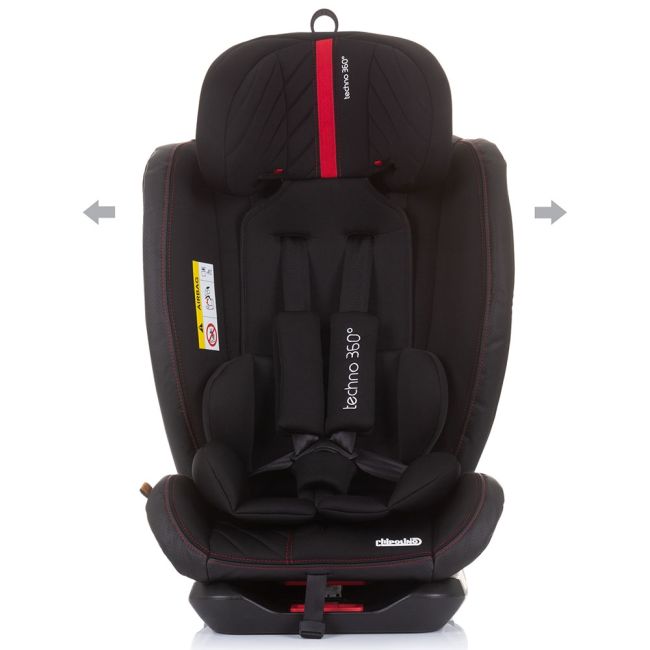 Scaun auto chipolino techno 0-36 kg ebony cu sistem isofix hubstkth02301eb