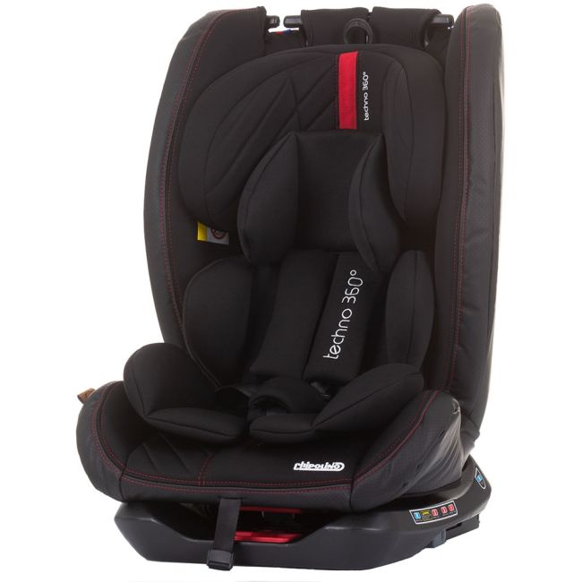 Scaun auto chipolino techno 0-36 kg ebony cu sistem isofix hubstkth02301eb