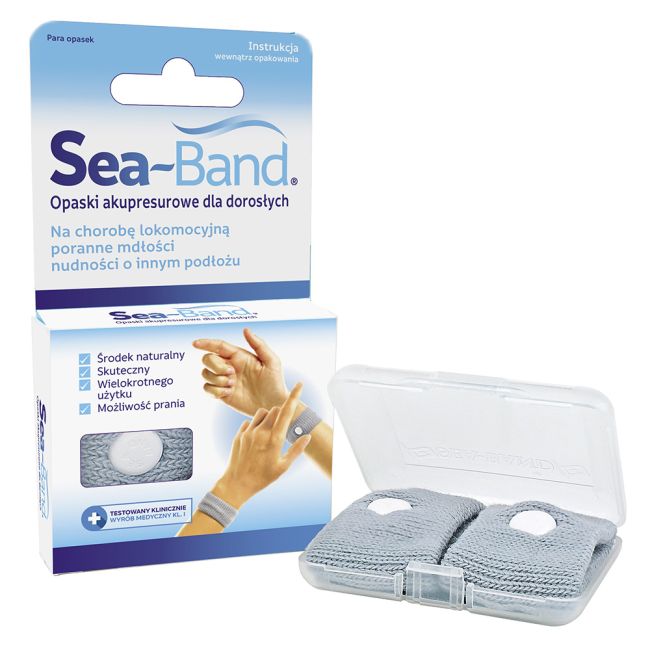 Set 2 bratari de presopunctura Sea-Band, contra starii de greata si raului de masina, pentru... BITseabandadultigri