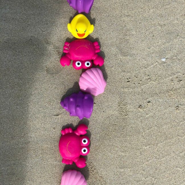 Set 8 animalute de baie, Fara gauri, Cu gentuta pentru transport, Fara BPA, Floating Sea Friends, Playgro, Pink BYN857265