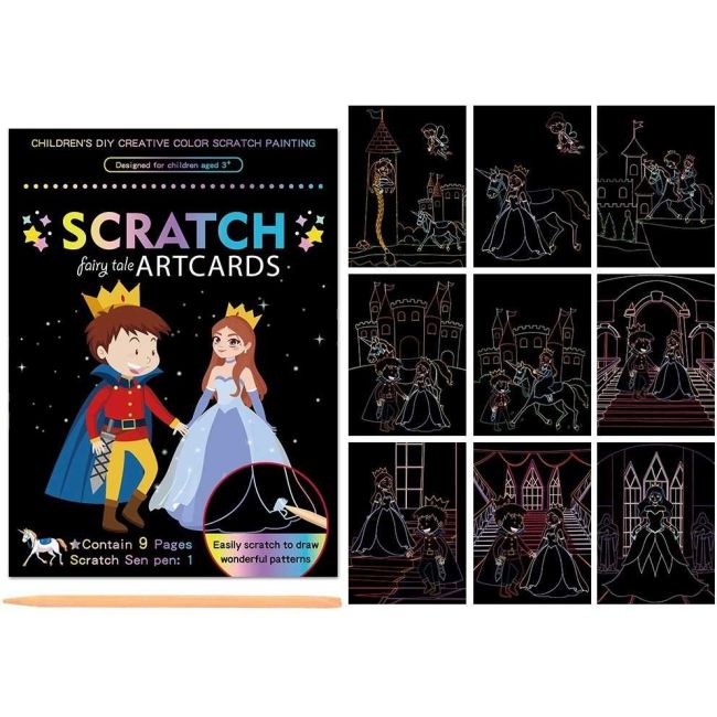 Set 9 planse razuibile Scratch ArtCards Bambinice BN047 BBJBN047_Povesti
