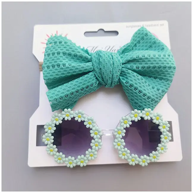 Set bentita si ochelari de soare - Green Daisy MD1129