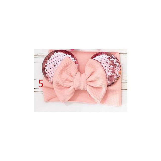 Bentita lata pentru fetite - Urechiuse cu paiete ADVCD-b021-be2