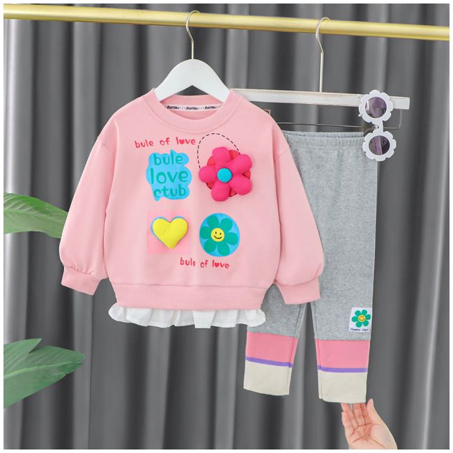 Compleu pentru fetite - Pink flower LI1283-de5