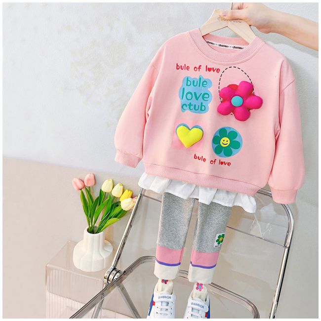 Compleu pentru fetite - Pink flower LI1283-de5