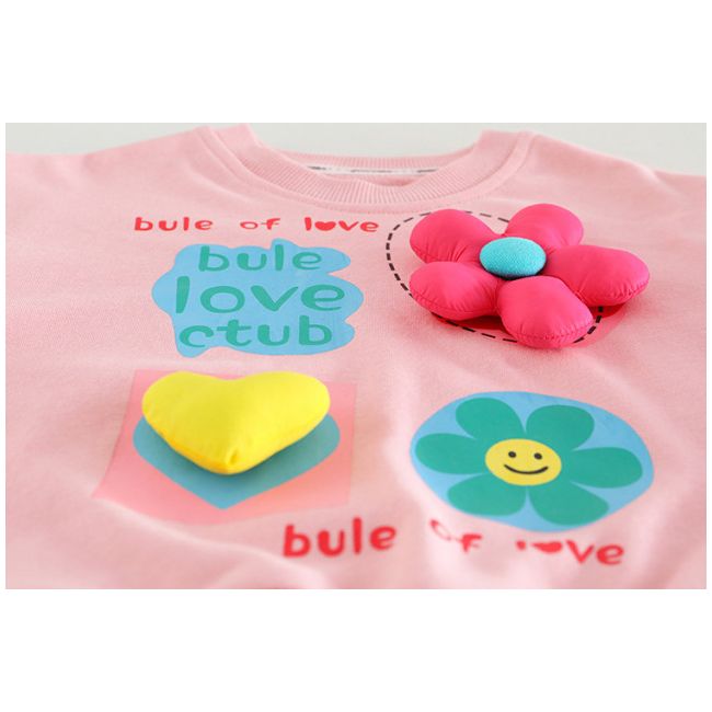 Compleu pentru fetite - pink flower (marime disponibila: 6-9 luni (marimea 19 incaltaminte)) li1283-de5.6-9 luni (marimea 19 incaltaminte)
