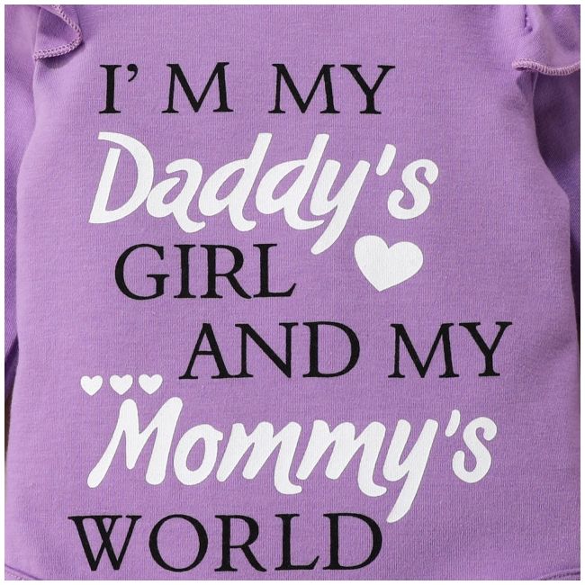 Compleu pentru fetite cu body lila - parents love (marime disponibila: 12-18 luni (marimea 21 incaltaminte)) md1502-de.12-18 luni (marimea 21 incaltaminte)