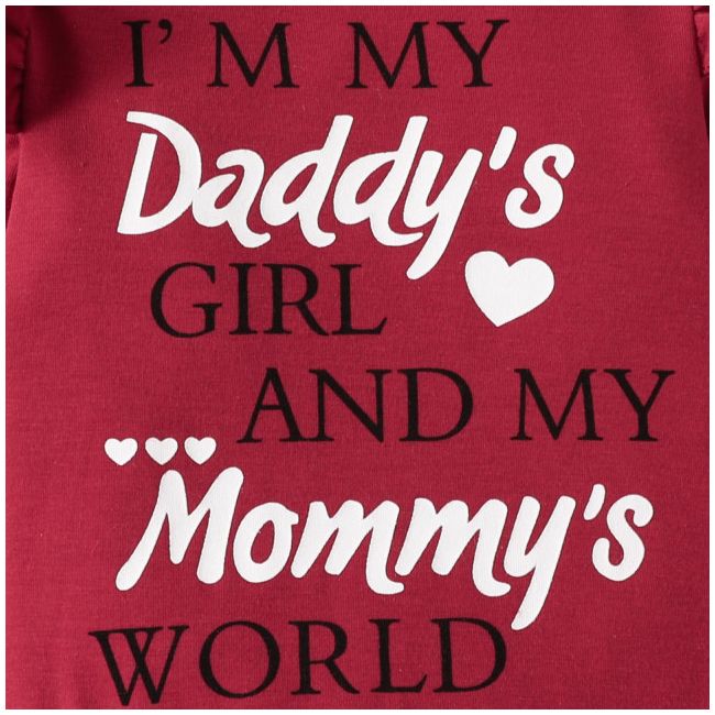 Compleu pentru fetite cu body visiniu - parents love (marime disponibila: 12-18 luni (marimea 21 incaltaminte)) mb1504-de.12-18 luni (marimea 21 incaltaminte)