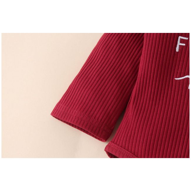 Compleu visiniu pentru fetite - i got it from my mama (marime disponibila: 3-6 luni (marimea 18 incaltaminte)) mbyu001-4-r2.3-6 luni (marimea 18 incaltaminte)