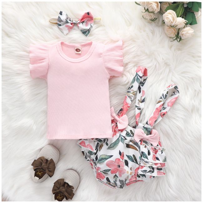 Costumas cu bluzita roz pentru fetite MDRZ226-2-de2