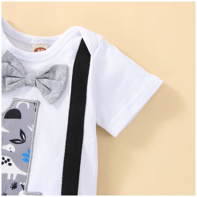 Costumas cu body pentru baietei - first dino (marime disponibila: 9-12 luni (marimea 20 incaltaminte)) mdt0032.9-12 luni (marimea 20 incaltaminte)
