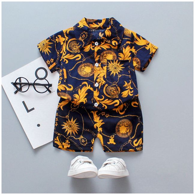 Costumas de vara pentru baietei - golden (marime disponibila: 9-12 luni (marimea 20 incaltaminte)) mdxgsuc786-de4.9-12 luni (marimea 20 incaltaminte)