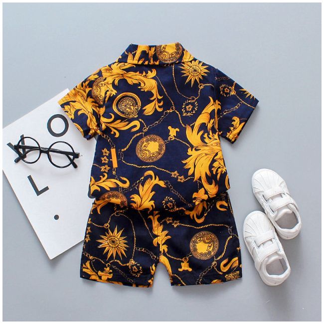 Costumas de vara pentru baietei - golden (marime disponibila: 9-12 luni (marimea 20 incaltaminte)) mdxgsuc786-de4.9-12 luni (marimea 20 incaltaminte)