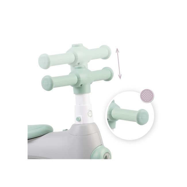 Bicicleta cu lumini, sunet si difuzor de balonase, Momi Tobis - Grey KRTROBI00043