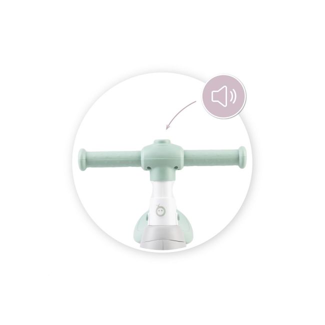 Bicicleta cu lumini, sunet si difuzor de balonase, Momi Tobis - Grey KRTROBI00043