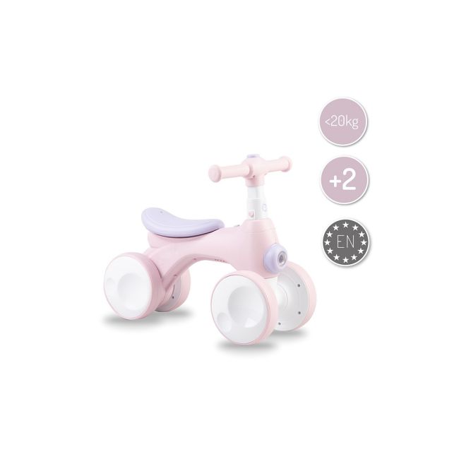 Bicicleta cu lumini, sunet si difuzor de balonase, Momi Tobis - Pink KRTROBI00042