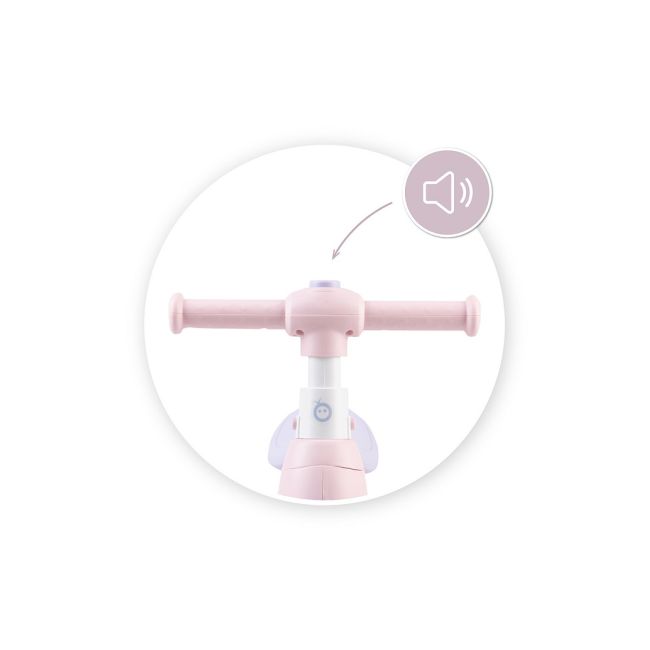 Bicicleta cu lumini, sunet si difuzor de balonase, Momi Tobis - Pink KRTROBI00042