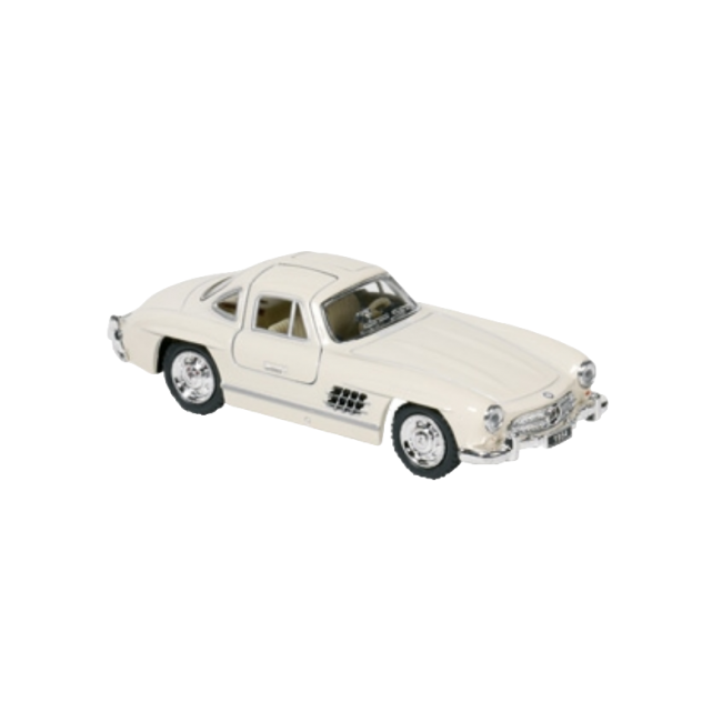 Masinuta die cast mercedes-benz 300sl coupé 1954, scara 1:36, 12.8 cm, alb - okegoki12177alb