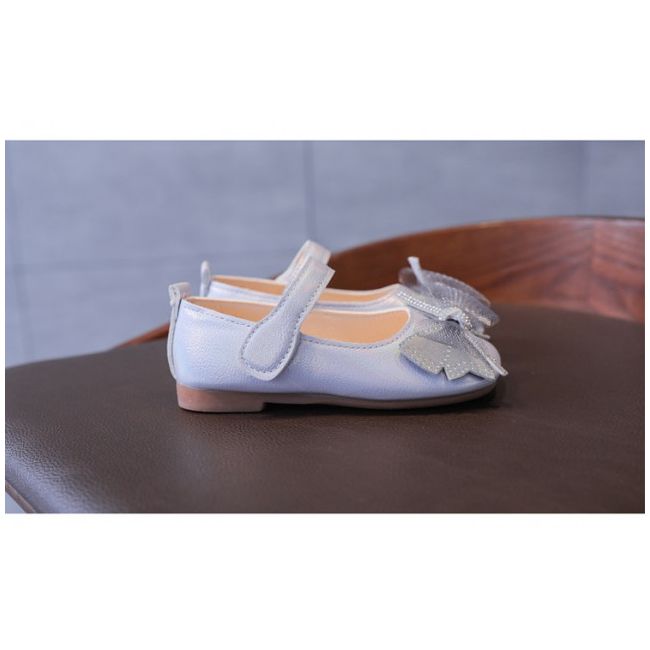 Pantofi eleganti argintiu sidefat - Butterfly MBXGTG12-2