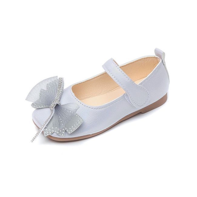 Pantofi eleganti argintiu sidefat - Butterfly MBXGTG12-2
