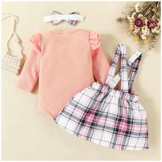 Sarafan cu body roz somon (marime disponibila: 9-12 luni (marimea 20 incaltaminte)) am1524-de2.9-12 luni (marimea 20 incaltaminte)