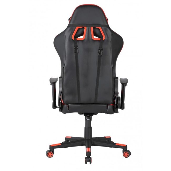 Scaun gaming gn90 indianapolis, suport lombar, perna tetiera, cotiere reglabile, rotativ, mecanism multiblock, 150 kg, negru/rosu drm4282