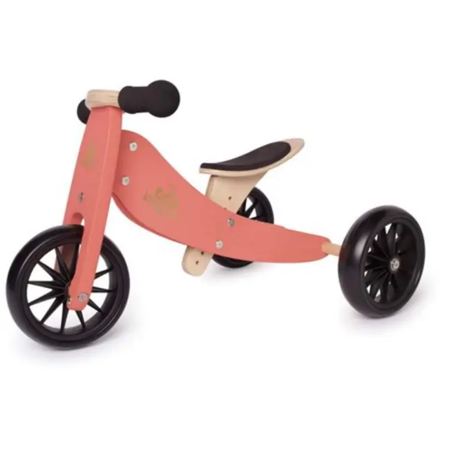 Tricicleta fara pedale transformabila Tiny Tot Coral, +12 luni &ndash; Kinderfeets SUP0850007036218-DA