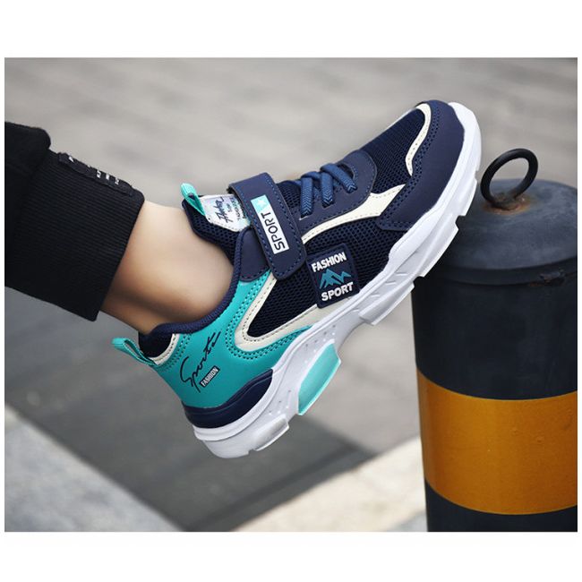 Adidasi bleumarine cu turcoaz si alb (marime disponibila: marimea 30) li20220656-4.marimea 30