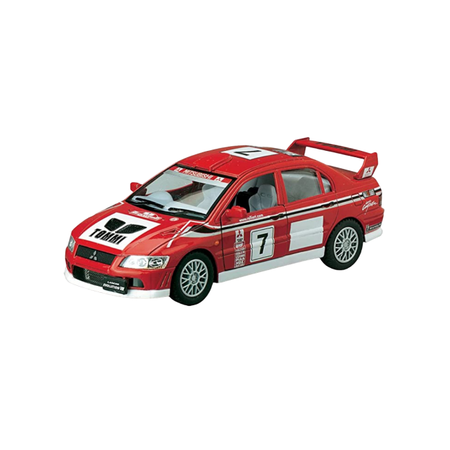 Masinuta die cast de curse, scara 1:36, 12.5 cm, mitsubishi lancer evolution - okegoki12188m