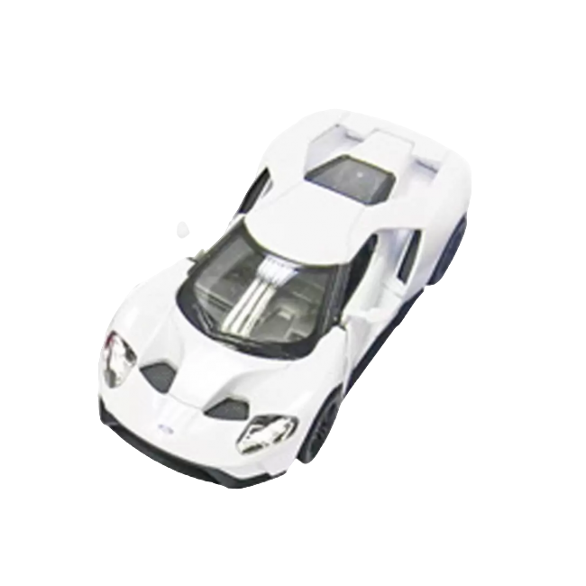 Masinuta die cast ford gt 2017, scara 1:38, 12.5 cm, alba - okegoki12256alb
