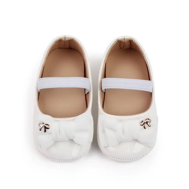 Pantofiori cu fundita, albi, din lac (marime disponibila: 6-9 luni (marimea 19 incaltaminte)) mbd2778-1-p01.6-9 luni (marimea 19 incaltaminte)